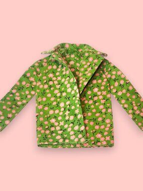 1975 Vintage Barbie Sweet 16 Fashion Floral Shirt/Jacket #9556